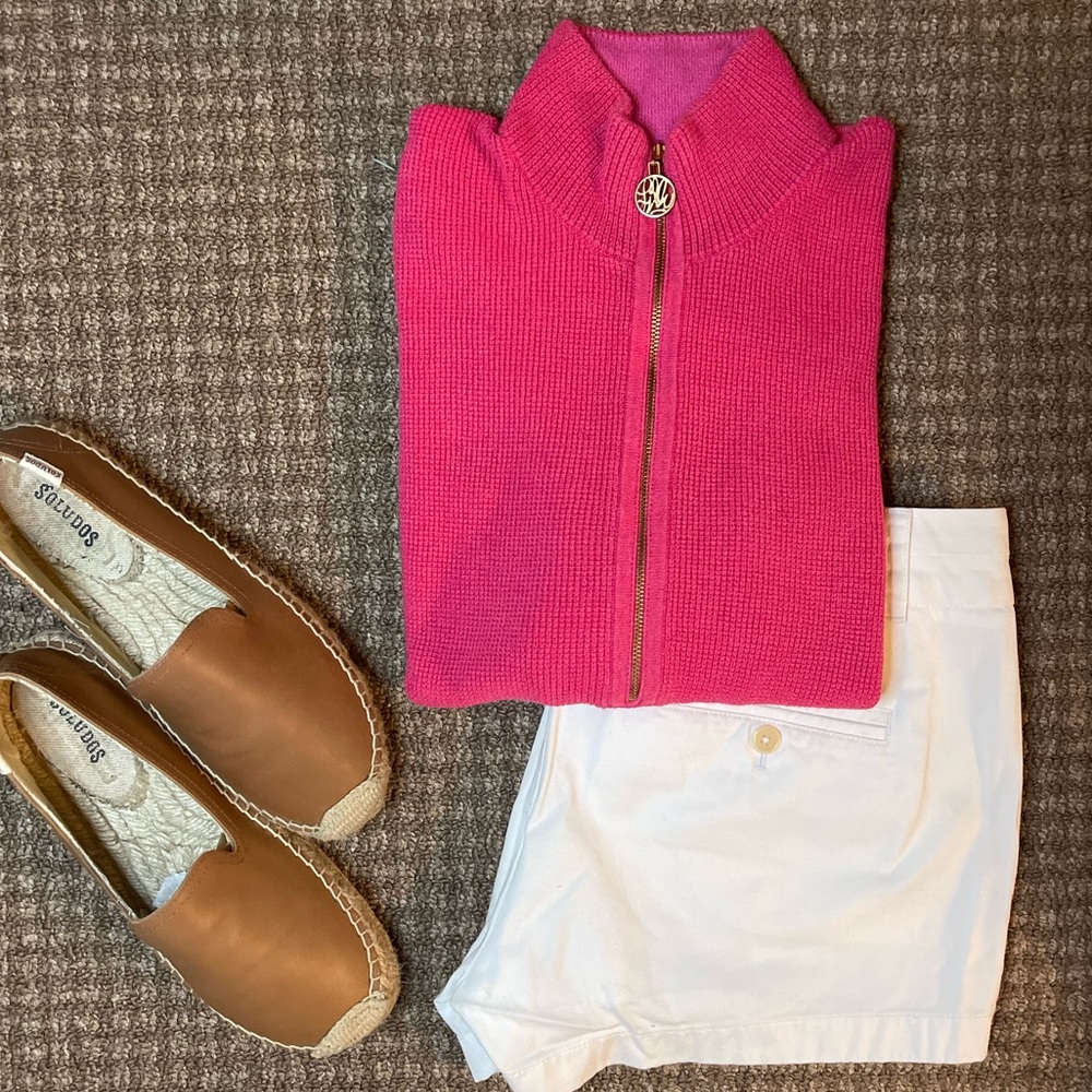 Lilly Pulitzer women’s pink woven 1/4 zip size S